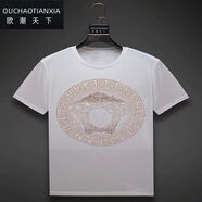 VERSACE JEANS COURTURE范思新哲VERSACE夏季男士透氣絲光棉面料美人頭柔軟舒適透氣性好 1白色1白色1白色1白色 1白色1白 S (90-105斤)