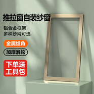 季候風(fēng)紗窗不銹鋼紗窗網(wǎng)自裝金剛網(wǎng)塑鋼窗推拉防蚊平移推拉式鋁合金沙窗 【自裝款】送安裝工具-5色可選