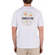 HURLEY男士短袖圓領T恤透氣舒適休閑運動服夏季 White 均碼 |S