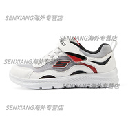 斯凱奇（Skechers）童鞋男童運動(dòng)鞋女童舒適輕便跑步鞋休閑透氣跑鞋 【 透氣款】男童/白色/黑色/WBK 29
