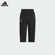 阿迪達(dá)斯（adidas）STRETCHY WOVEN 3/4 PANTS涼感寬松運(yùn)動休閑七分褲 JL7533黑