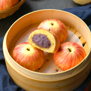 卡通蘋果包早餐蒸包子酒店特色點(diǎn)心平安喜慶冷凍半成品香芋餡圣誕 蘋果包3包（30個(gè)/生生猛猛）