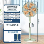駱駝輕音立式電風(fēng)扇家用柔風(fēng)落地扇臺式桌面風(fēng)扇大風(fēng)量宿舍電扇語言控制風(fēng)扇 18寸尊享版落地扇【5片大鋁葉】綠色機(jī)械款