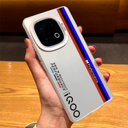 依云諾【贈鋼化膜】IQOOZ10Turbo+手機殼Z11新款鐳射軟邊聯(lián)名BM防摔全包個(gè)性IQOO13/12超薄磨砂簡(jiǎn)約創(chuàng  )意 彩銀鐳射-白色【BM賽道】贈膜+掛繩 IQOO Z10Turbo/Turbo