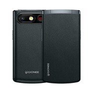 金立（Gionee）【】金立正品4G全網(wǎng)通新款3.5英寸老人機翻蓋觸屏拍照微信抖音電信大屏大字大聲超長(cháng)待機老年手機 黑色 4GB+32GB x  4G+通 x  官方標