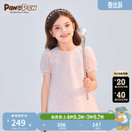 PawinPaw【晶耀系列】卡通小熊童裝女童網(wǎng)紗禮服連衣裙公主裙