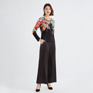 天意TANGYCollection / 天意精品琳彩系列原創(chuàng)藝術(shù)印花針織休閑上 4955 M