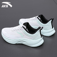 安踏（ANTA）漫步女鞋運(yùn)動鞋子女秋季透氣軟底網(wǎng)面百搭健身跑步鞋休閑旅游鞋 純凈白/曦辰綠 38