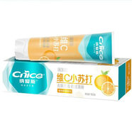 納愛(ài)斯牙膏口腔牙齦清新口氣去漬防蛀小蘇打維他命C鮮橙水果黃色橙子味1 165克