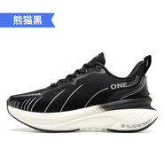 ONEMIXonemix玩覓跑步鞋男減震超輕跳繩鞋運(yùn)動(dòng)鞋慢跑輕便跑鞋女 熊貓黑 35