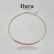 戴拉（dara）4-5mm淡水珍珠項鏈基礎(chǔ)款小米珠項鏈年輕款生日禮物送女友附證書