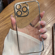 適用iphone16手機(jī)殼PC星空11閃粉蘋果15promax113透明保護(hù)殼 M[PC電鍍星空閃粉]祖母綠 蘋果16