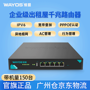 維盟（wayos） 千兆路由器出租屋80用戶有線企業(yè)級(jí)路由智能限速寬帶疊加異地組網(wǎng)550 企業(yè)千兆路由器