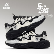 匹克（PEAK）男鞋25秋冬新款樂(lè )游貓爪鞋百搭休閑老爹鞋子男款厚底增高運動(dòng)鞋男 米/黑/銀灰-樂(lè )游 45