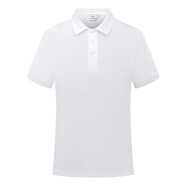 璽檸XINING工作服定制夏季T恤廣告文化POLO衫工裝短袖衣服印字logo上衣廠服 白色 S