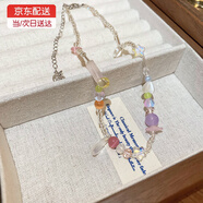 巴克樂樂多巴胺彩色珍珠項(xiàng)鏈民族風(fēng)復(fù)古串珠鎖骨鏈小眾時(shí)尚高級感項(xiàng)飾批發(fā) 61#項(xiàng)鏈-不規(guī)則