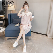 絲柏舍娃娃領(lǐng)連衣裙2025夏裝新款女裝蕾絲設(shè)計(jì)寬松腰氣質(zhì)短裙