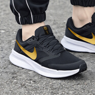 耐克（NIKE）跑步鞋男鞋 2025夏季新款運(yùn)動(dòng)跑鞋網(wǎng)面透氣耐磨緩震低幫跑步鞋 【熱推】【飛線科技】【黑金】 42.5 (內(nèi)長270mm)