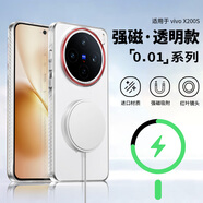 純彩（purecolor）適用vivo x200s手機殼磁吸充電全包防摔超薄簡(jiǎn)約男女款透明殼