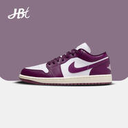 耐克（NIKE）【潮】Air Jordan aj1板鞋男女情侶新款低幫休閑耐磨運動(dòng)籃球鞋 DC0774-161紫紅白 44