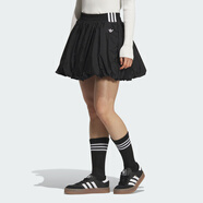 阿迪達斯 （adidas）三葉草女子新款BUBBLE SKIRT經(jīng)典運動(dòng)花苞短裙加打底褲內襯半身裙 KD8122 S