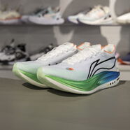 李寧（LI-NING）2025飛電5ELITE男女同款?絲輕量高回彈競(jìng)速比賽跑鞋ARMV003 熒光亮瑩綠ARMV003-11 默認(rèn)涂碼 42