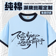 茵蓁運(yùn)動(dòng)會班服定制t恤初高中生學(xué)院潮牌短袖純棉同學(xué)聚會畢業(yè)文化衫 【定制請聯(lián)系客服】 XS