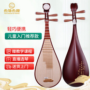 樂海（THE OCEAN OF MUSIC）兒童琵琶初學入門非洲紫檀木花開富貴頭飾花梨木琵琶琴 Y02-GCH 觀滄?？淘娍?
                                         title=