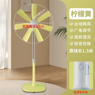 中聯(lián)ZOLEE 新品FSD-50B七葉颶風(fēng)落地扇臥室客廳辦公專用大風(fēng)力落地扇 檸檬黃 標(biāo)品【送備用扇葉1片】