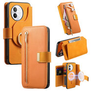 喬歡歡2合1磁吸適用vivo S18可拆卸V29指環(huán)支架S17pro翻蓋手機殼iQOO 11Pro皮套iQOO Neo9多卡位Y200拉鏈 橙色 Magsafe磁吸+翻蓋錢(qián)包卡套 vivo V30 Lite