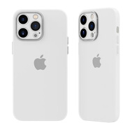 Apple適用于蘋果16ProMax磨砂軟硅膠殼iPhone15Pro全包14pm磨砂膚感13Pro不發(fā)黃12糖果色11/Xs老七 透白 iPhone 15 Plus