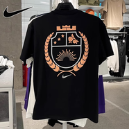 耐克（NIKE）短袖男裝LBJ詹姆斯純棉透氣圓領(lǐng)寬松籃球運動(dòng)服青年學(xué)生t恤衫半袖 HJ3413-010 M /170/88A