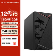 微星Intel酷睿I5/12400/AMD/5600GT/DIY組裝電腦家用辦公財務(wù)客服電商臺式機電腦主機核顯獨立顯卡整機 12100F+16G +256G辦公主機