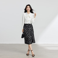 伯德小姐黑色面試A字半身裙設(shè)計(jì)感女春夏通勤休閑中長(zhǎng)款開(kāi)衩職業(yè)包臀裙