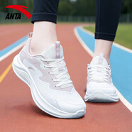 安踏（ANTA）女鞋運動(dòng)鞋秋冬季新款女跑鞋輕便休閑鞋子網(wǎng)面透氣跑步鞋小白鞋 白粉5573 36