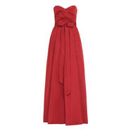 Max Mara Studio無(wú)袖修身連衣裙甜心領(lǐng)設(shè)計(jì)配腰帶時(shí)尚優(yōu)雅氣質(zhì)裙 酒紅色 均碼 |44
