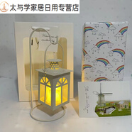 送閨蜜生日禮物女生精致實用有意義小眾感風(fēng)學(xué)生禮物 白色歐式掛燈燭臺+電子蠟燭