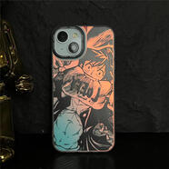 班美蘿海賊王路飛潮牌手機殼適用于iPhone12131415promax鐳射炫彩磨砂保護套蘋(píng)果XXR小米14動(dòng)漫日韓風(fēng)硅 吃肉路飛 鐳射炫彩殼 小米12X