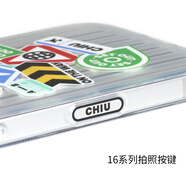 BEYZKChiu[即刻出發(fā)]iPhone15promax手機(jī)殼適用蘋果16保護(hù)套13鐳射高14 16系列-拍照按鍵包銀銀(白圈磁吸 iPhone16pro