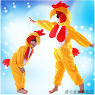 萌夫（MENGFU）六一兒童動(dòng)物表演服裝幼兒園演出舞臺(tái)服飾男女童卡通裝扮小猴子貓 公雞 120（建議身高105-120）