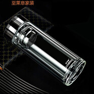 水中神水杯雙層玻璃杯保溫杯男女士茶杯隔熱保溫透明車載泡茶杯子便攜家 9265-6(300毫升)