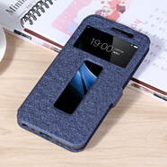 遨空vivoy67手機殼保護套y67a硅膠全包軟外殼y67l翻蓋式皮套防摔男女 蠶絲炫系列寶石藍+全屏膜+脖式掛繩