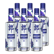 郎酒 順品郎藍(lán)順 兼香型白酒 45度 480ml*6瓶 非原箱裝（年份隨機(jī)）