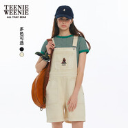 Teenie Weenie小熊女裝牛仔背帶褲2025春季新款復古潮流時(shí)尚連體褲