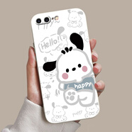 良友情iPhone6s 7 8蘋果5s 6s七八7plus手機(jī)殼se2線條小狗8plus套6splus 線條帕恰狗DSA002古董白 iPhone 8 Plus