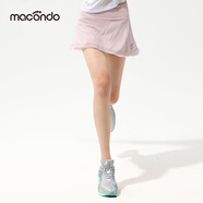 馬孔多原創(chuàng  )單品小仙女裙收腰科技夾芯層夏日防曬涼感防汗后兜跑步裙溯溪 彩妝粉 M 【105-115斤】