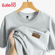 班尼路（Baleno）短袖男夏季美式潮流重磅純棉運動(dòng)寬松簡(jiǎn)約復古休閑圓領(lǐng)打底衫t恤