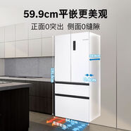 博世（BOSCH）501L超薄嵌入冰箱家用一級F8s平嵌新品法式多門(mén) 白色