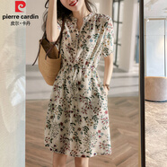 皮爾卡丹（PIERRE CARDIN）2025年新款女裝時(shí)尚歐貨網(wǎng)紅法式別致長(zhǎng)裙子氣質(zhì)女神范碎花連衣裙 圖片色 M