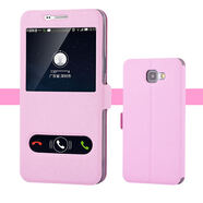 遨空三星Galaxy A9000手機(jī)殼A9100保護(hù)套A900F/A96/A9100皮套 蠶絲炫系列淑女粉